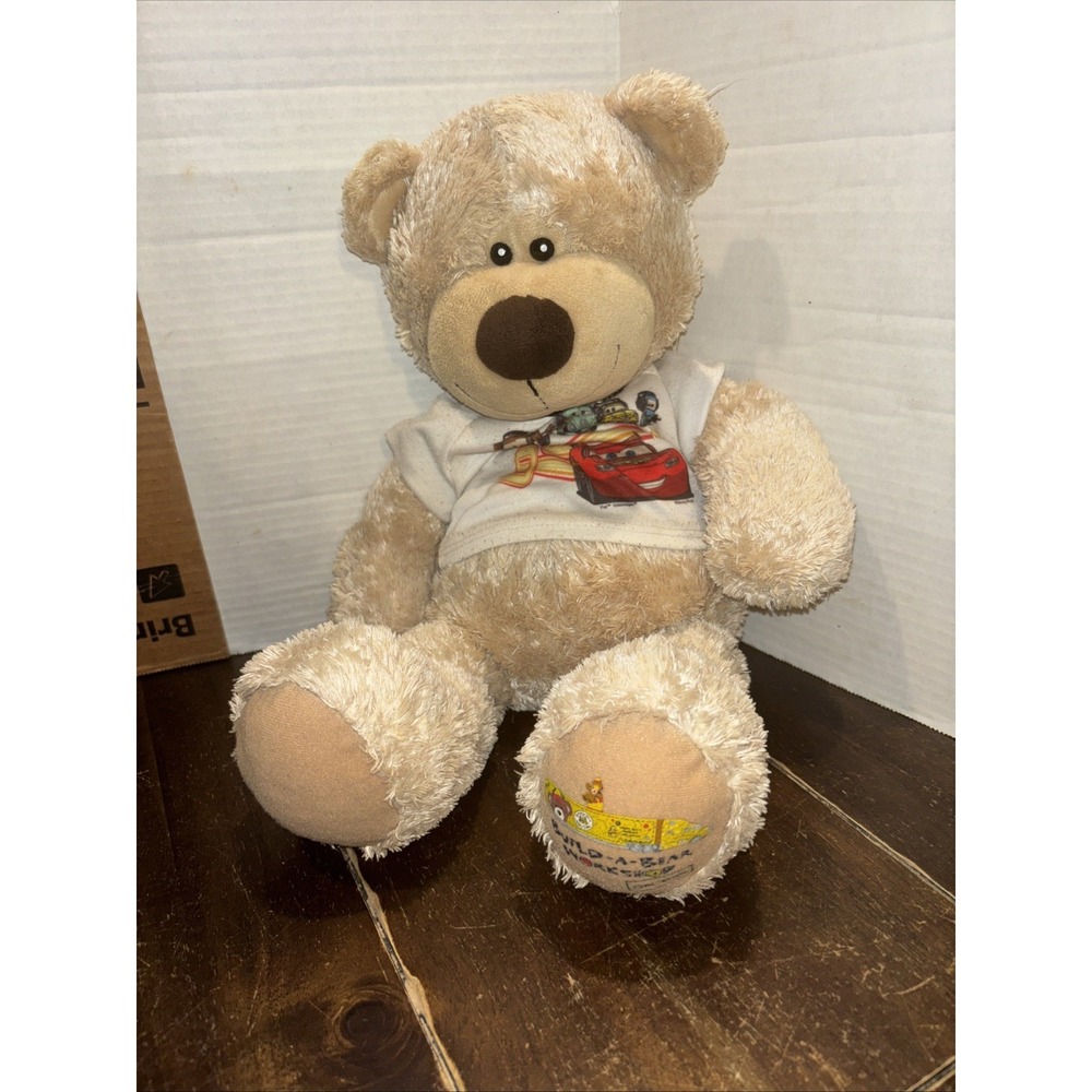 Build-a-Bear Disney Pixar's Cars Teddy Bear Plush On Tour Workshop Edition